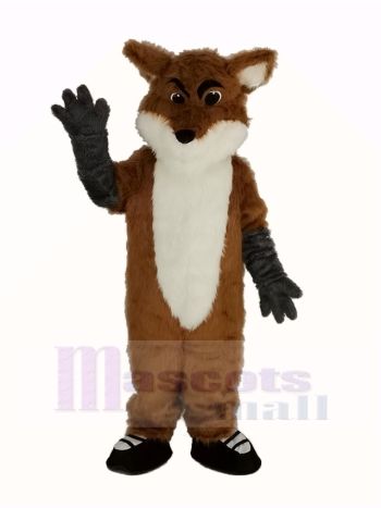 Fuchs mit Schwarz Schuhe Maskottchen Kostüm Schick Kleid