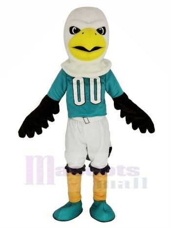 Sport Adler mit Blau T-Shirt Maskottchen Kostüm Tier