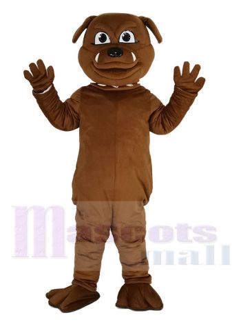 Süß Braun Bulldogge Maskottchen Kostüm Tier