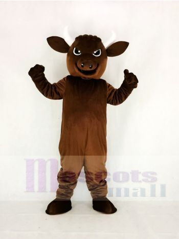 Braun Sport Leistung Stier Maskottchen Kostüm Hochschule