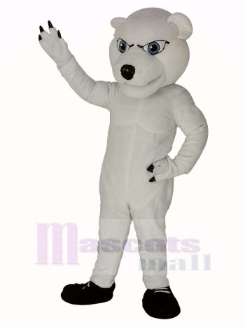 Muskel Polar Bär Maskottchen Kostüm Tier