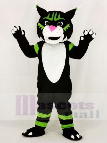 Schwarz Wilde Katze Maskottchen Kostüm Schule