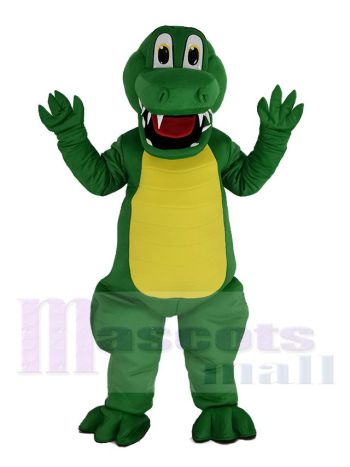 Komisch Grün Alligator Maskottchen Kostüm Tier