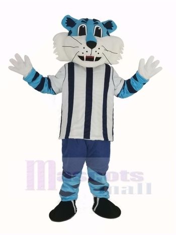 Blau Tiger Maskottchen Kostüm Tier