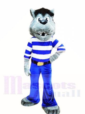 Beste Qualität Grauer Wolf Maskottchen Kostüme