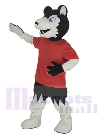 Wolf maskottchen kostüm