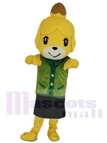 Animal Crossing Shih Tzu-Hund Isabelle Maskottchenkostüm