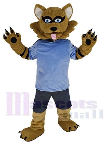 Waschbär maskottchen kostüm