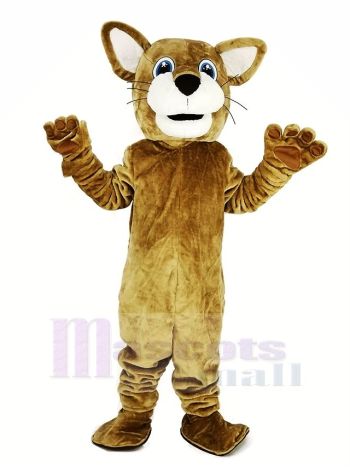 Braun Wilde Katze Maskottchen Kostüm Tier