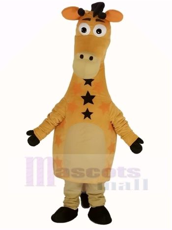 Süß Gelb Giraffe Maskottchen Kostüm