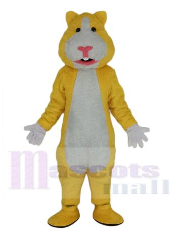 Gelb und Weiß Hamster Maskottchen Kostüm