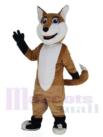Lächelnd Fuchs Maskottchen Kostüm Tier