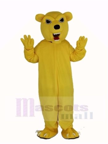 Leistung Heftig Gelb Bär Maskottchen Kostüm