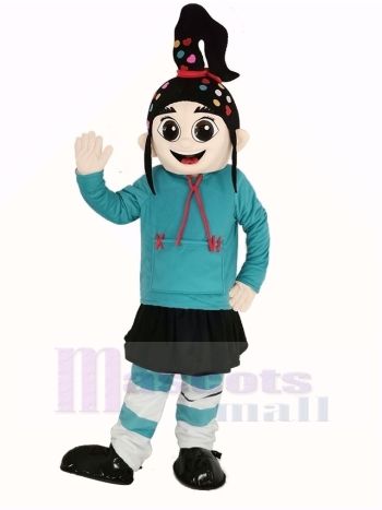 Mädchen Vanellope Maskottchen Kostüm Karikatur