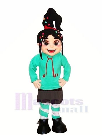 Süß Mädchen Vanellope Maskottchen Kostüme Karikatur