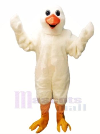 Süß Weiß Gans Maskottchen Kostüme Karikatur