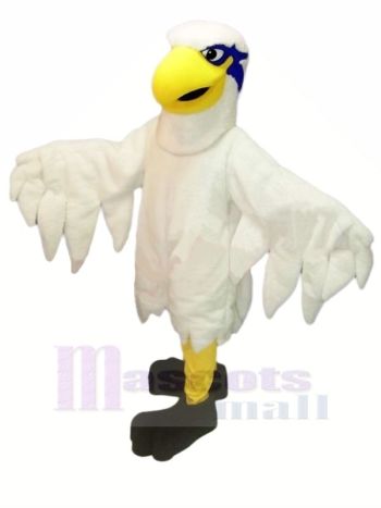 Weiß Leicht Falke Maskottchen Kostüme Karikatur