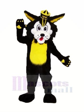 Schwarz Wilde Katze Maskottchen Kostüme Karikatur