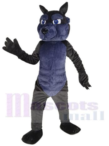 Wolf maskottchen kostüm