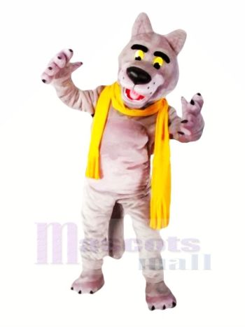 Mode Wolf mit Schal Maskottchen Kostüme Karikatur
