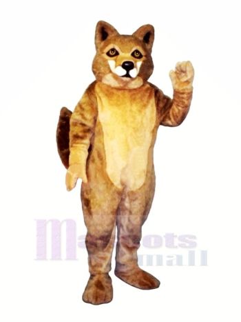 Stark Braun Wolf Maskottchen Kostüme Karikatur