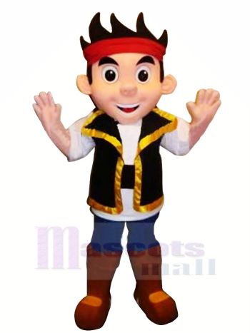 Cool Pirat Jake Maskottchen Kostüm Karikatur