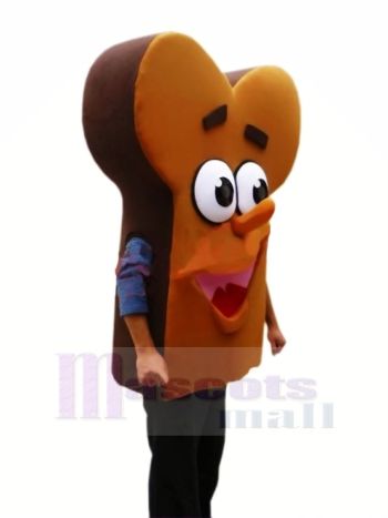 Lecker Brot Maskottchen Kostüm Karikatur