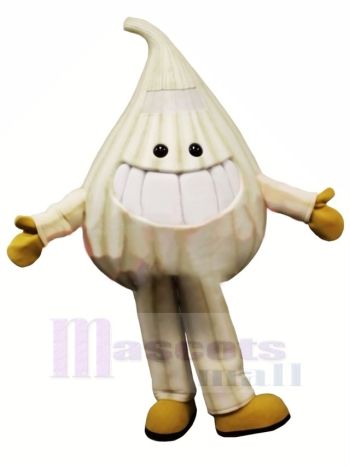 Knoblauch Maskottchen Kostüm Karikatur