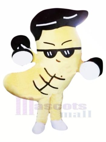 Komisch Cashew Maskottchen Kostüm Karikatur