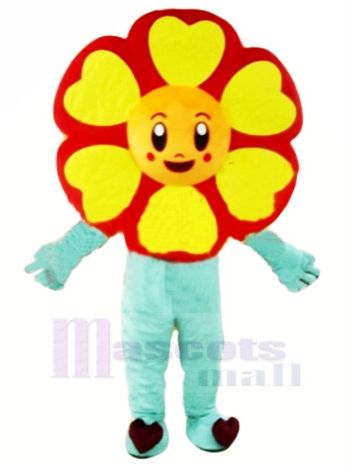 Billig Sonnenblume Maskottchen Kostüm Karikatur