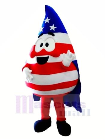 Flagge Blut Fallen Maskottchen Kostüm Karikatur
