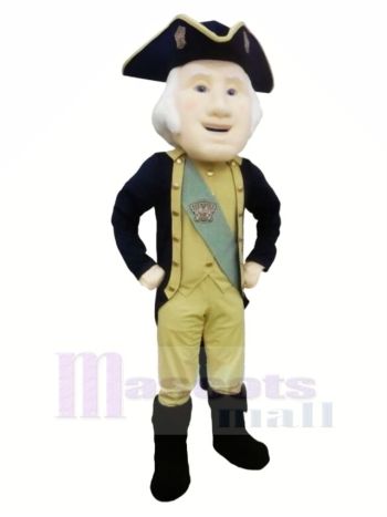 Cool George Washington Maskottchen Kostüm Karikatur