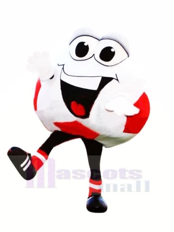 glücklich Fußball Maskottchen Kostüm Karikatur