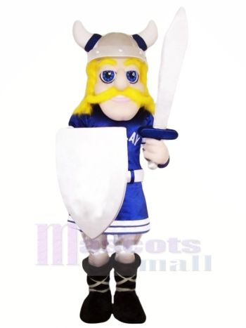 Rumtreiber mit Blau Augen Maskottchen Kostüm Menschen