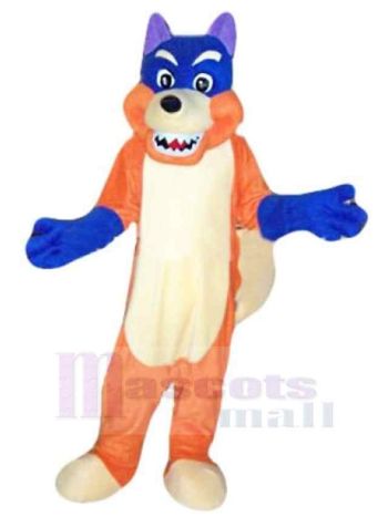 Wolf maskottchen kostüm