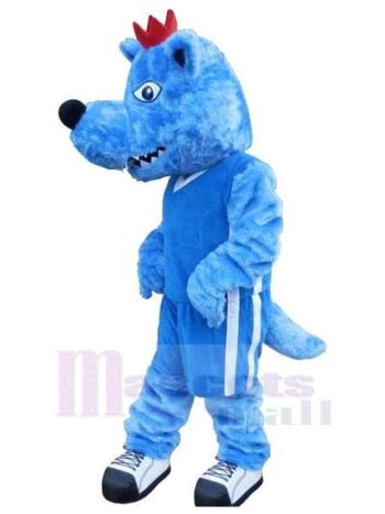 Wolf maskottchen kostüm