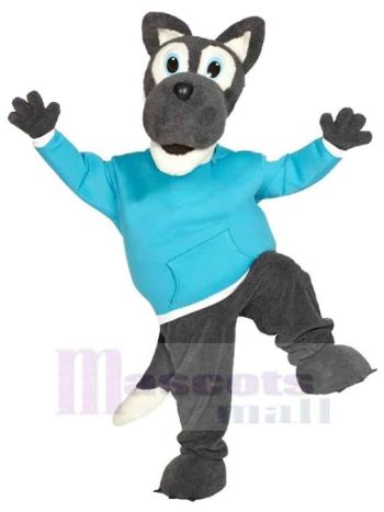 Wolf maskottchen kostüm