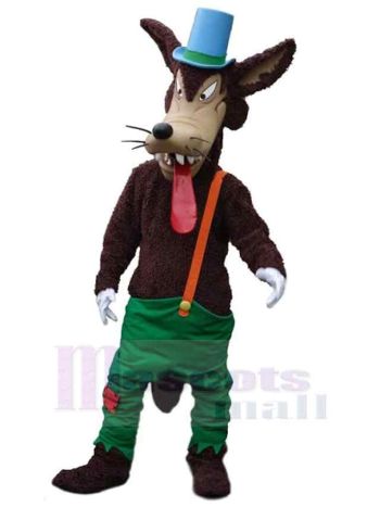 Wolf maskottchen kostüm