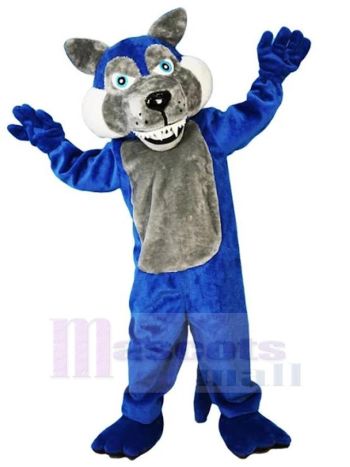Wolf maskottchen kostüm