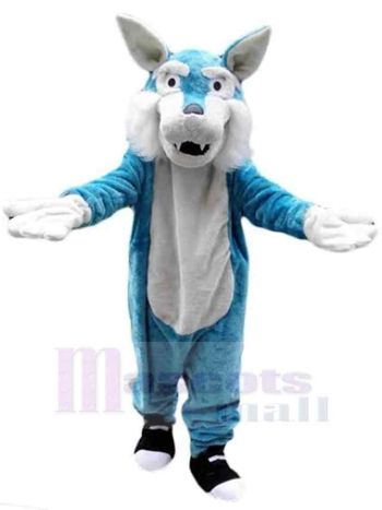 Wolf maskottchen kostüm