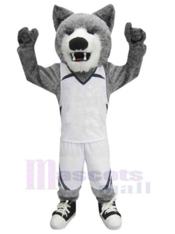 Wolf maskottchen kostüm