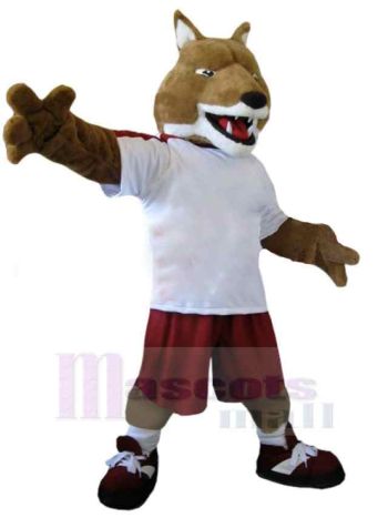 Wolf maskottchen kostüm