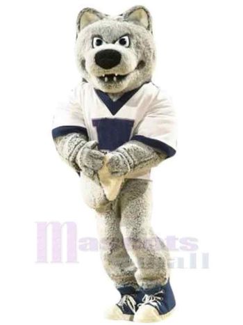 Wolf maskottchen kostüm