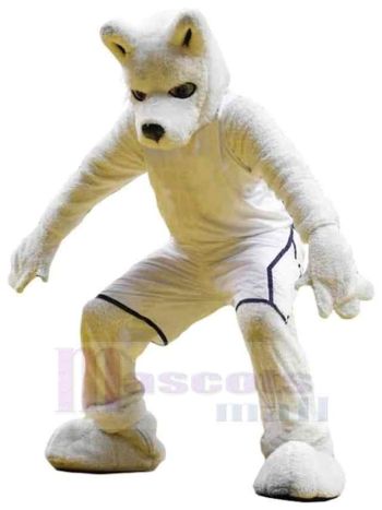 Wolf maskottchen kostüm