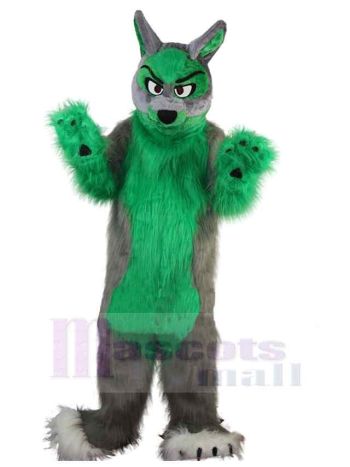Wolf maskottchen kostüm
