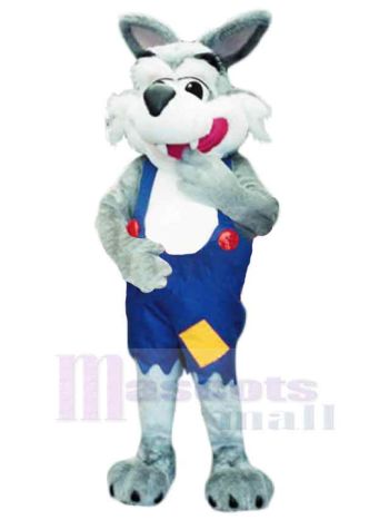 Wolf maskottchen kostüm