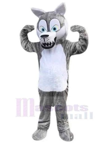 Wolf maskottchen kostüm