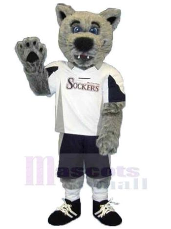 Wolf maskottchen kostüm