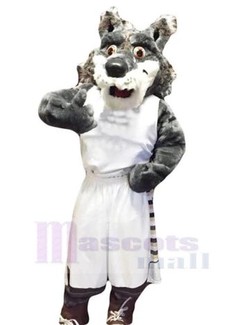 Wolf maskottchen kostüm