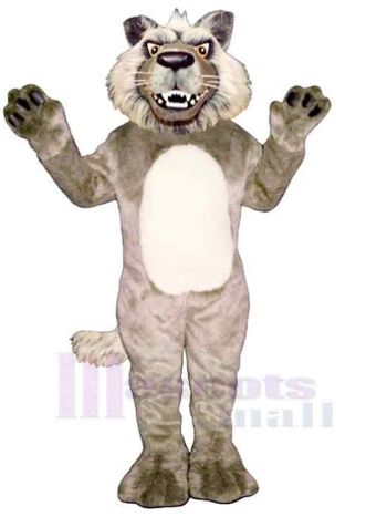 Wolf maskottchen kostüm